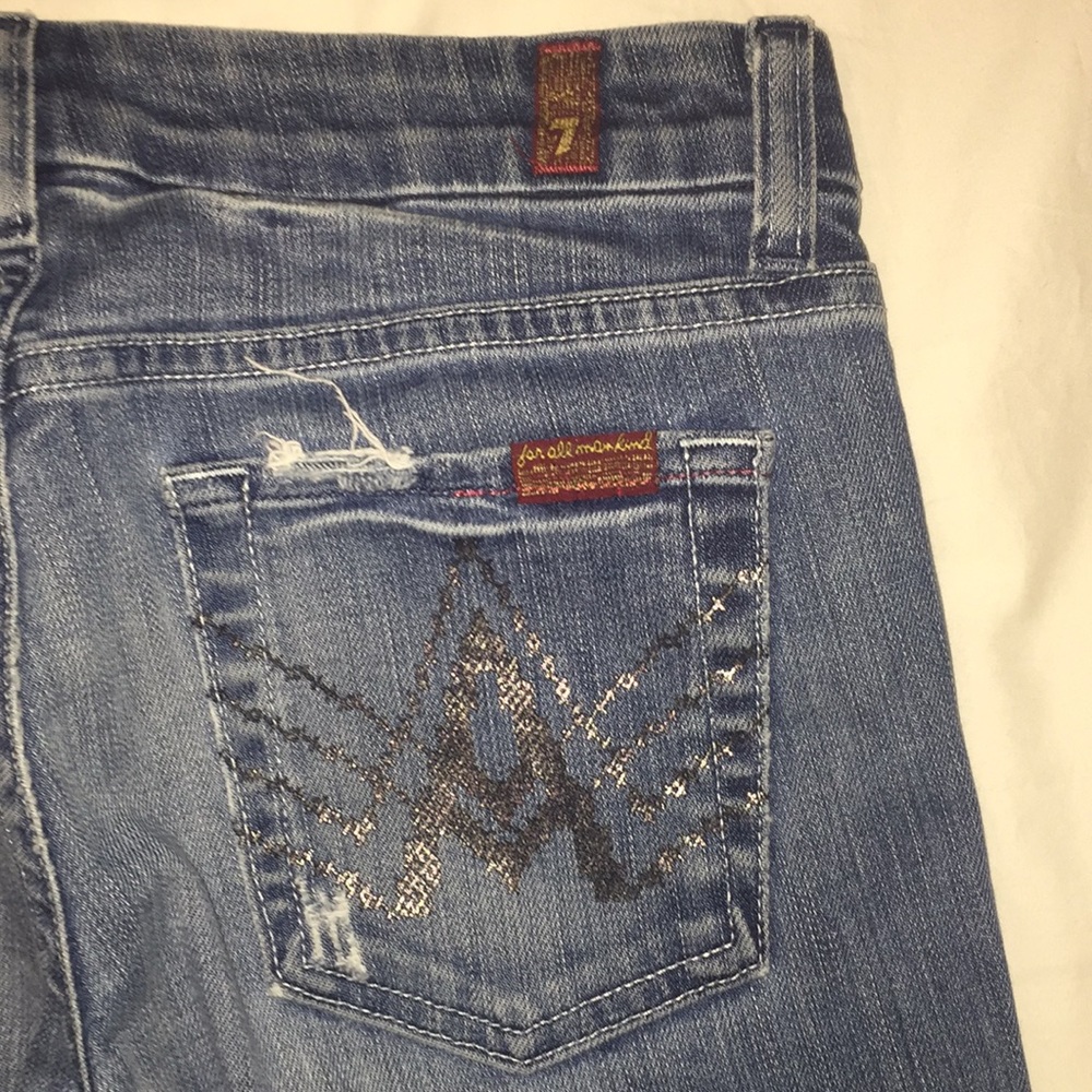 7 for All Mankind bootcut "A pocket" jeans.